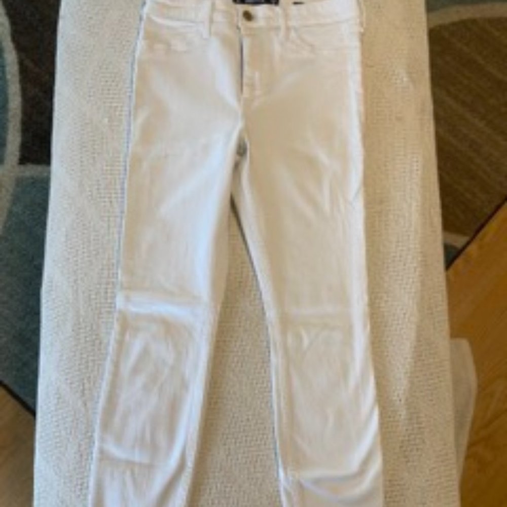 Hollister white high rise jean legging